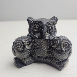 The Wolf Sculptures Owl Family
Soapstone Hand Made in Canada Wolf
Original